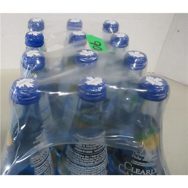 FREIGHT DAMAGE (AS IS):  PEACH FLAVORED WATER (12 BOTTLES C 325 ML) - CASE