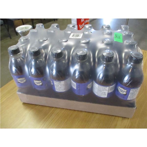 FREIGHT DAMAGE (AS IS):  BLACKBERRY GINGER ALE ZERO (24 BOTTLES X 500 ML) - CASE