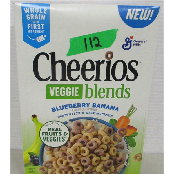 FREIGHT DAMAGE (AS IS):  CHEERIOS VEGGIE BLEND BLUEBERRY BANAN CEREAL (300G) - BOX