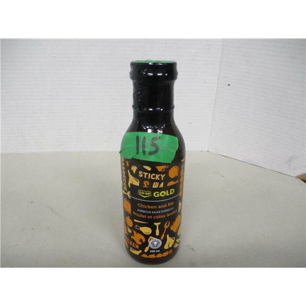 FREIGHT DAMAGE (AS IS):  GOLD STICKY CHICKEN & RIB BBQ SAUCE (350 ML) - BOTTLE