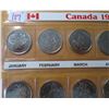 Image 7 : 1999 DOUBLE STOCK ROW OF 12 MINT CANADA QUARTERS