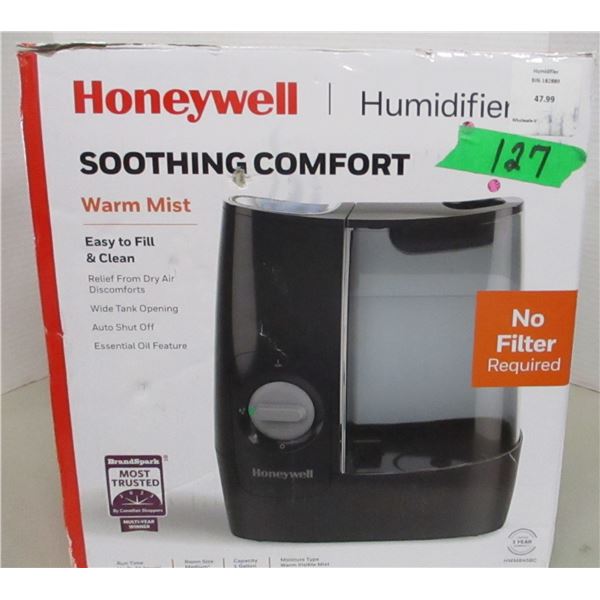 SHELF PULLS (AS IS):  HONEYWELL WARM MIST HUMIDIFIER