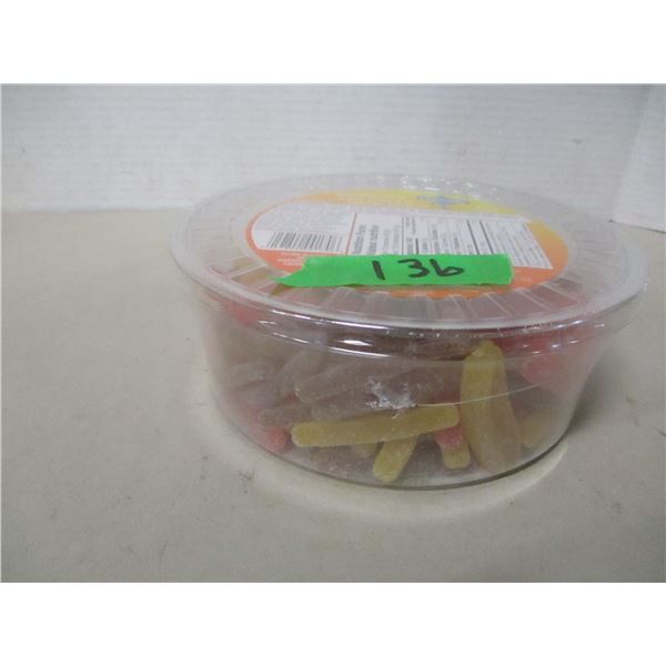 FREIGHT DAMAGE (AS IS):  SOUR SODA FRIES CANDY (500G) - TUB