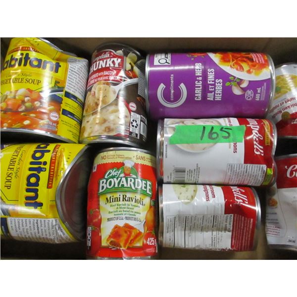 FREIGHT DAMAGE (AS IS):  FLAT C/W SOUP, PASTA, SAUCES