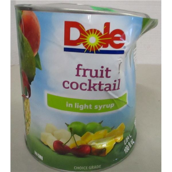 FREIGHT DAMAGE (AS IS):  DOLE FRUIT COCKTAIL (2.84 L) - CAN