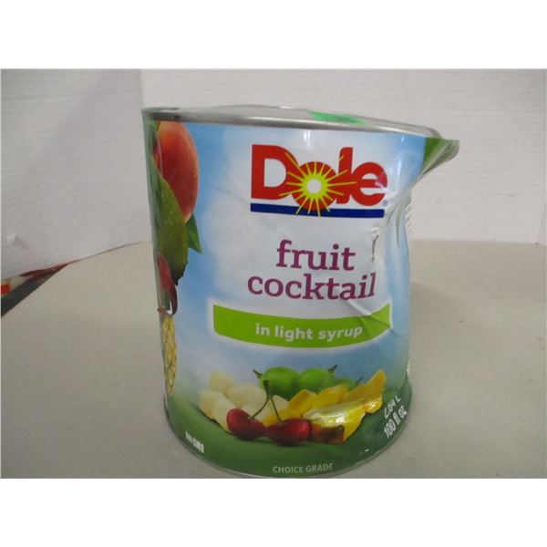 FREIGHT DAMAGE (AS IS):  DOLE FRUIT COCKTAIL (2.84 L) - CAN