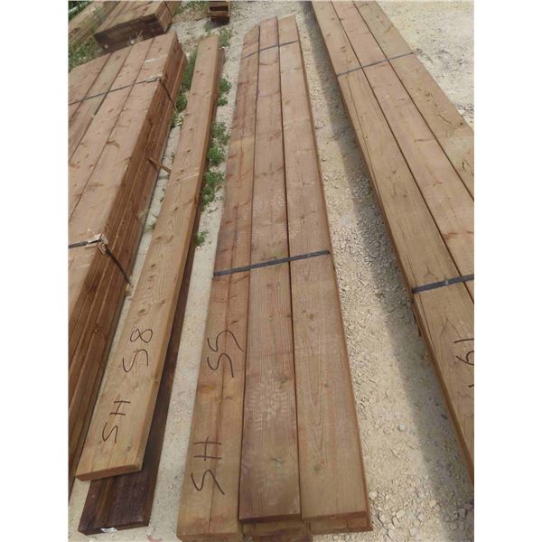(9) Pressure Treated Brown 2'' x 6'' x 12ft 
