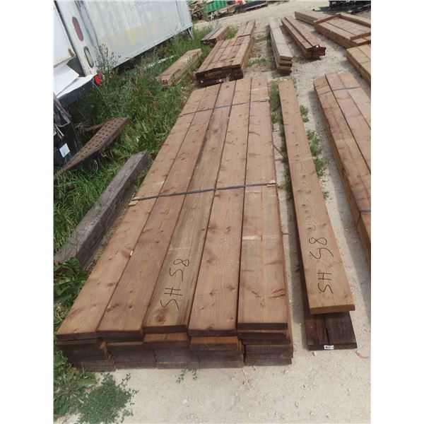 (32) Pressure Treated Brown 2'' x 8'' x 12ft