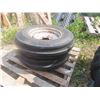 Image 1 : (2) 7.50-18 3 Rib Front Tractor Tires with Rims 