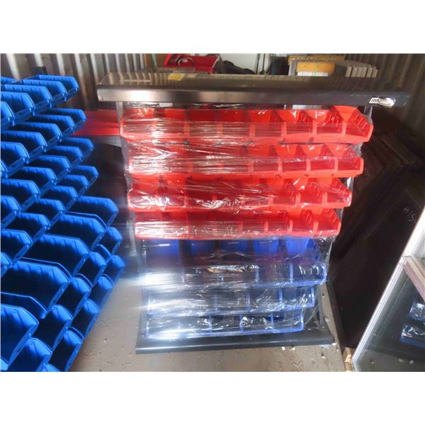 Parts Bin Shelf with 48 Bins 