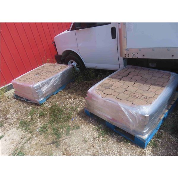 2 Pallets of Interlocking Bricks 