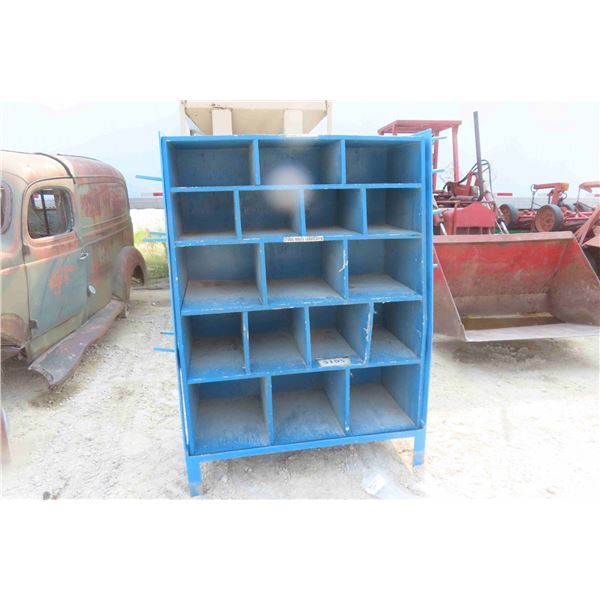 Metal Framed Wood Shop Shelf 68'' x 24'' x 48'' 
