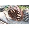 Image 1 : 2 Steel Tractor Wheels 41'' Diam. 
