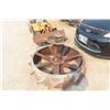 Image 3 : 2 Steel Tractor Wheels 41'' Diam. 
