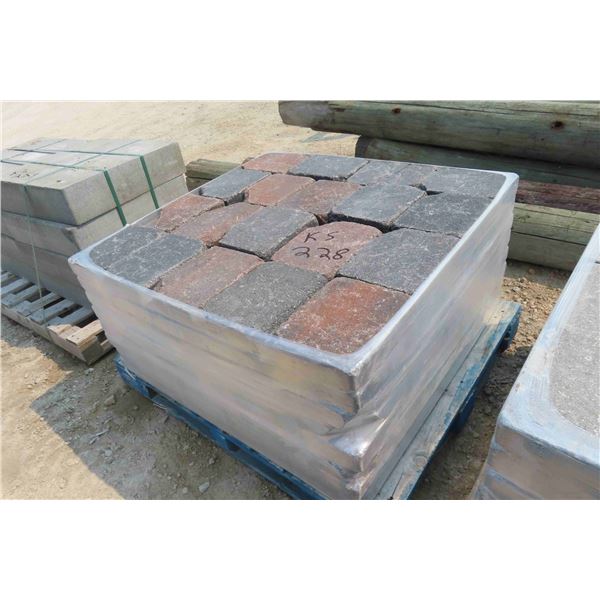 160 Concrete Patio Bricks 2 1/2'' x 8 1/2'' x 10 1/2'' 