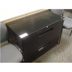 Black 2 Drawer Lateral File