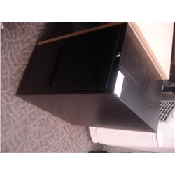 Black 2DR Letter File Cabinet