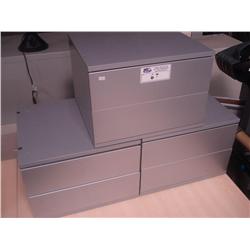 2 Grey Storage Drawers