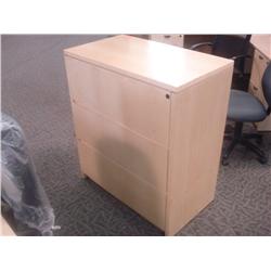 Maple 3 Dr Lateral File Cabinet