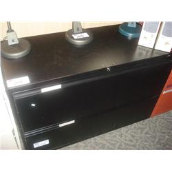 Black 2 Drw. Lateral File Cabinet