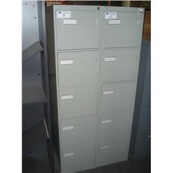 Grey 5 Drw. Vertical File Cabinet