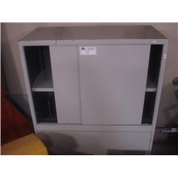 Grey File Cabinet/tradeshow Display Case/2