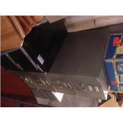 3 File Cabinets And 2 Chairs