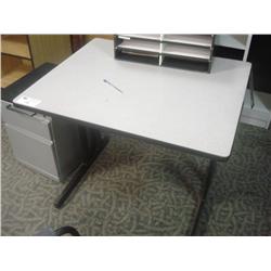 Gray Computer Table