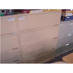 Tan 4 Drw. Lateral File Cabinet