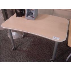 Mobile Maple Computer Table