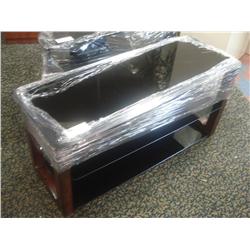 Glass TV  Entertainment Stand