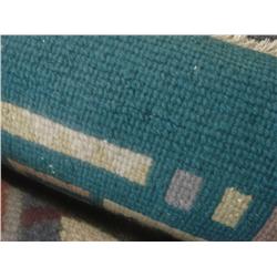 9'x6' Green Nepal Wool Rug