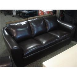 Bicast 3pc Leather Sofa Set