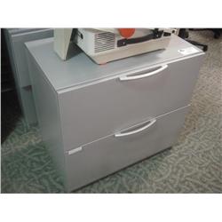 Grey 2 Dr Lateral File Cabinet
