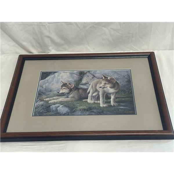 Marla Wilson Wolf Cubs Print