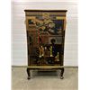 Image 1 : Oriental Black Laquer Jewelry Cabinet