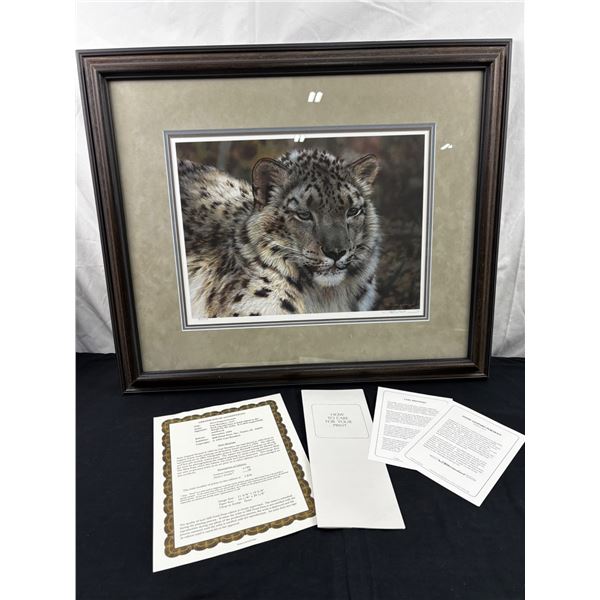 "Snow Leopard Portrait" by Carl Brenders