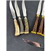 Image 2 : Steak Knives with Antler Style Handles