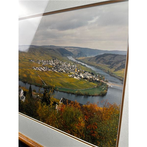 Framed Waterfront Photograph