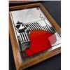 Image 2 : Decorative Wall Mirror and Wooden Plate