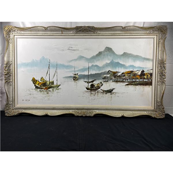 Original Oil Waterfront Painting