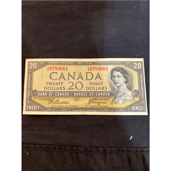 1954 "Devils Face" $20 Bill