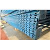 Image 2 : BLUE PALLET RACKING UPRIGHTS (6 PCS) - APPROX. 22'H X 44"W WITH 6" X 5" X 1/4"  BASES