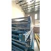 Image 3 : BLUE PALLET RACKING UPRIGHTS (6 PCS) - APPROX. 20'H X 42"W WITH 3" X 7 1/4" X 3/8" BASES