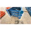 Image 2 : BLUE PALLET RACKING UPRIGHTS (7 PCS) - APPROX. 24'H X 42"W WITH 8" X 8" X 3/8" BASES
