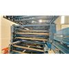 Image 2 : BLUE PALLET RACKING UPRIGHTS (6 PCS) - APPROX. 20'H X 42"W WITH 7" X 4" X 3/8" BASES