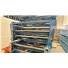 Image 2 : BLUE PALLET RACKING UPRIGHTS (6 PCS) - APPROX. 20'H X 42"W WITH 7" X 4" X 3/8" BASES