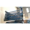 Image 2 : BLUE PALLET RACKING UPRIGHTS (8 PCS) - APPROX. 20'H X 42"W WITH 3 1/2" X 4" X 1/4" BASES