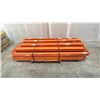 Image 3 : ORANGE PALLET RACKING 8' X 3" SIDE RAILS (47 PCS.)