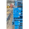 Image 3 : BLUE PALLET RACKING UPRIGHTS (6 PCS) - APPROX. 22'H X 44"W WITH 6" X 5" X 1/4" BASES